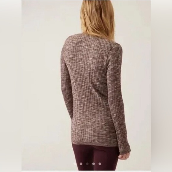 NWT Athleta Revolve Seamless Cardigan Brown - Picture 2 of 5